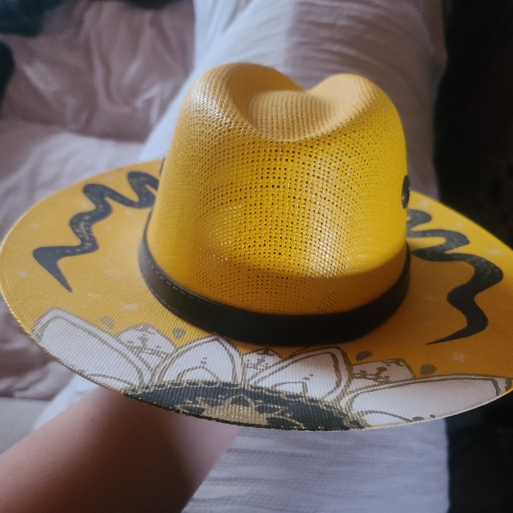 Hand painted cowgirl hat